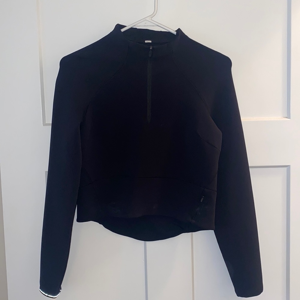 Black lululemon half zip size 2